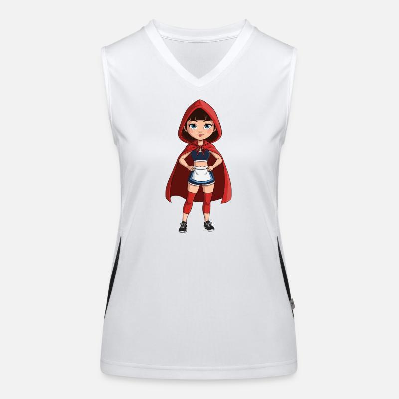 Rotkäppchen_hart Funktionelles Kontrast-Tank Top für Frauen