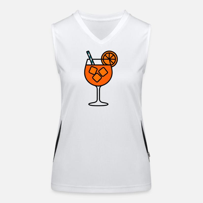 Aperitif Aperoliker Party Spritz Gift Idea Women's Functional Contrast Tank Top