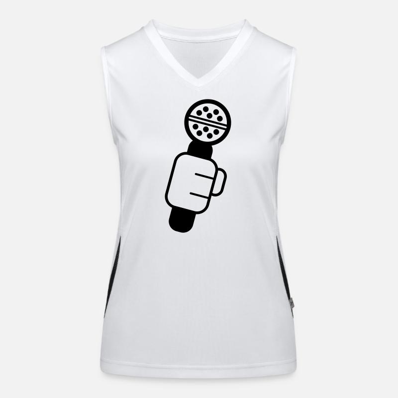 Microphone Check Microphone, Microphone, Mike, MC, Hi Women's Functional Contrast Tank Top
