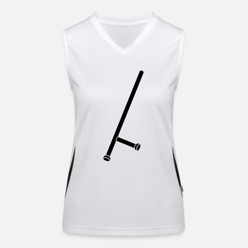 Opinion Maker - baton - Tonfa Women's Functional Contrast Tank Top