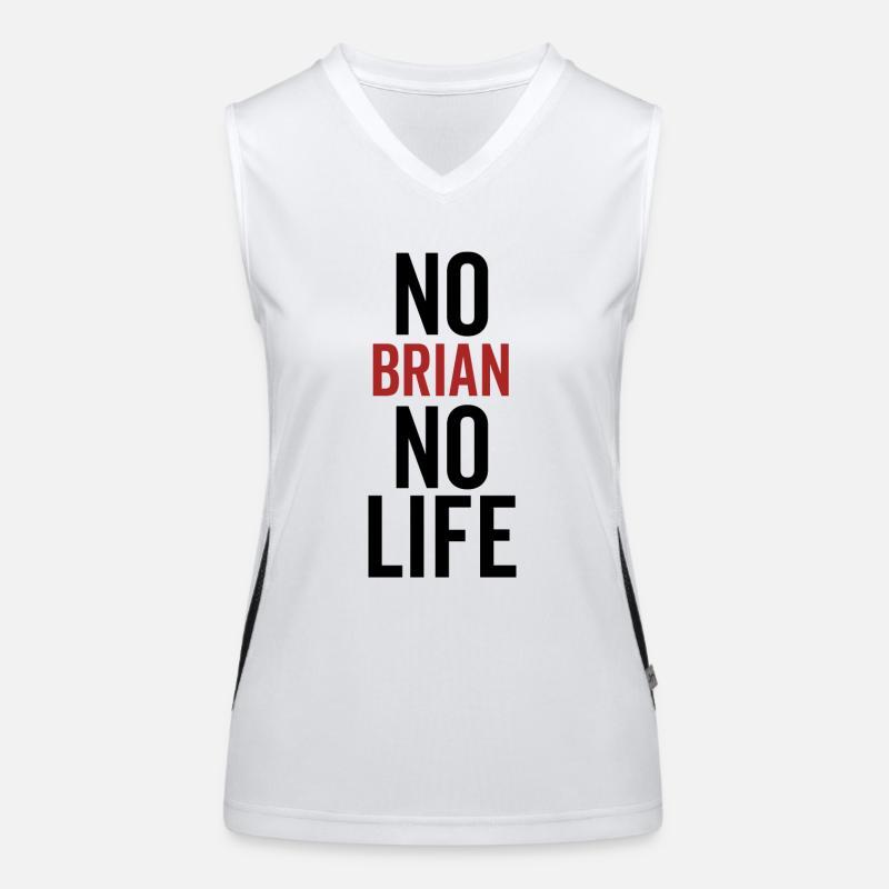 Pas de Brian Pas de vie Débardeur respirant contrasté Femme