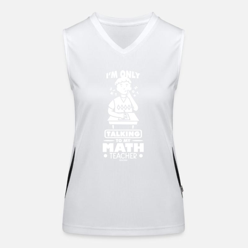 Mathématiciens Mathématiciens Math Professeur de Mathématiques Cadeau Débardeur respirant contrasté Femme