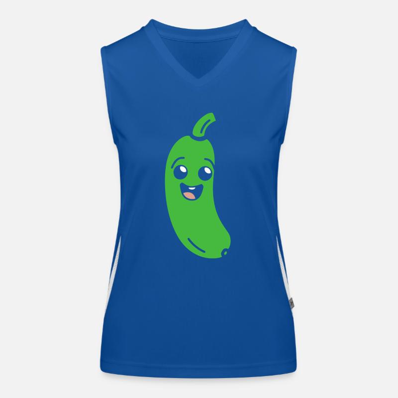 Zucchini Funktionelles Kontrast-Tank Top für Frauen