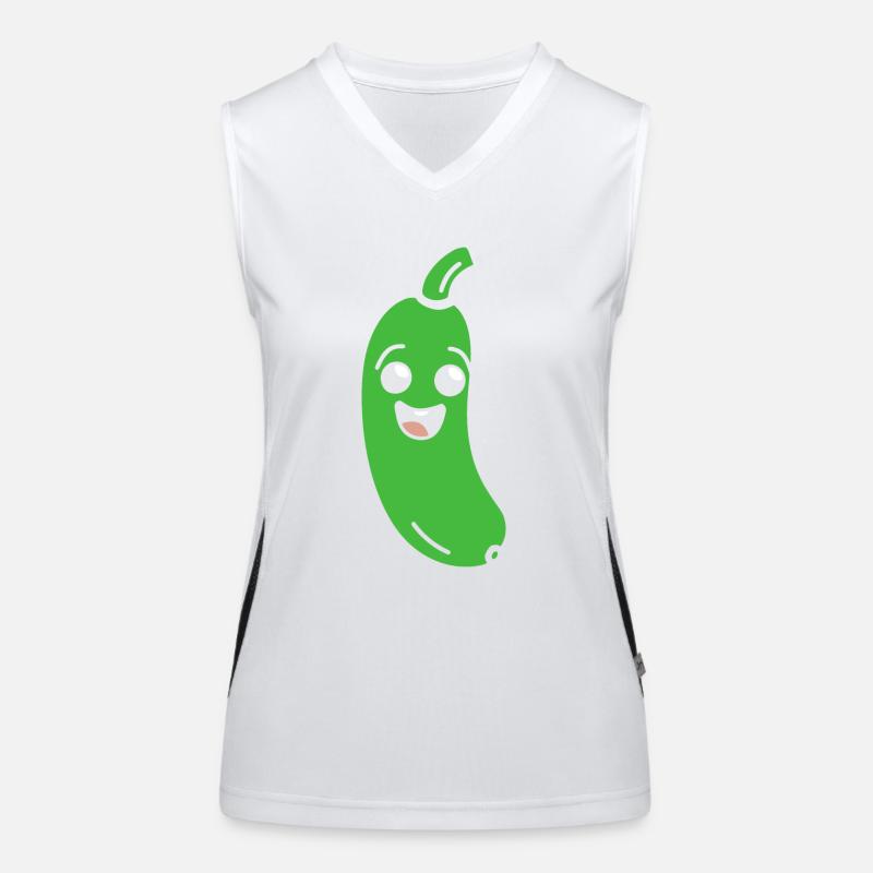 courgette Débardeur respirant contrasté Femme
