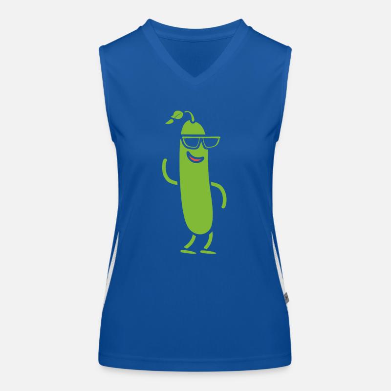 Zucchini Funktionelles Kontrast-Tank Top für Frauen