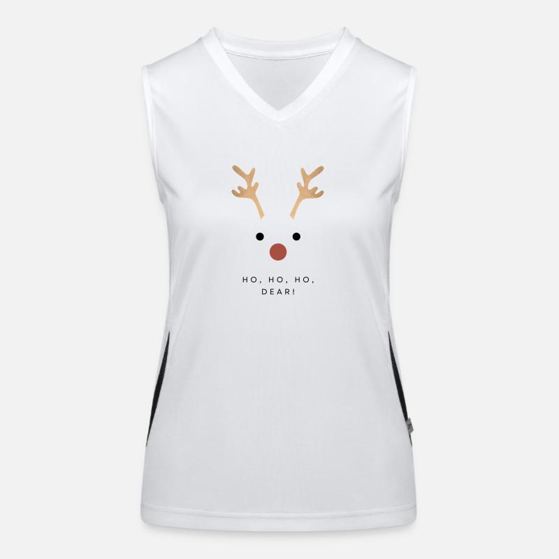 HoHoHo Dear Christmas Women's Functional Contrast Tank Top