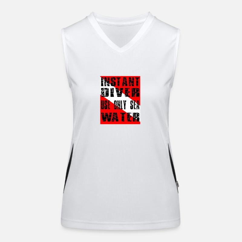 INSTANT DIVER Funktionelles Kontrast-Tank Top für Frauen