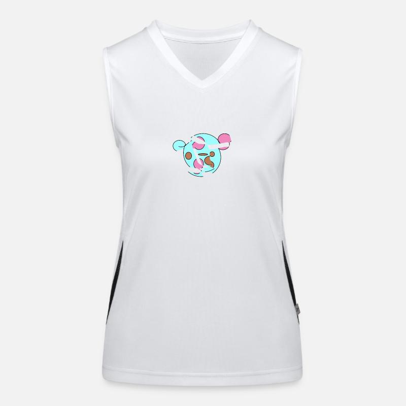 World Bear Curious Women's Functional Contrast Tank Top