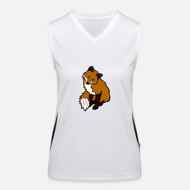Fuchs Funktionelles Kontrast-Tank Top für Frauen