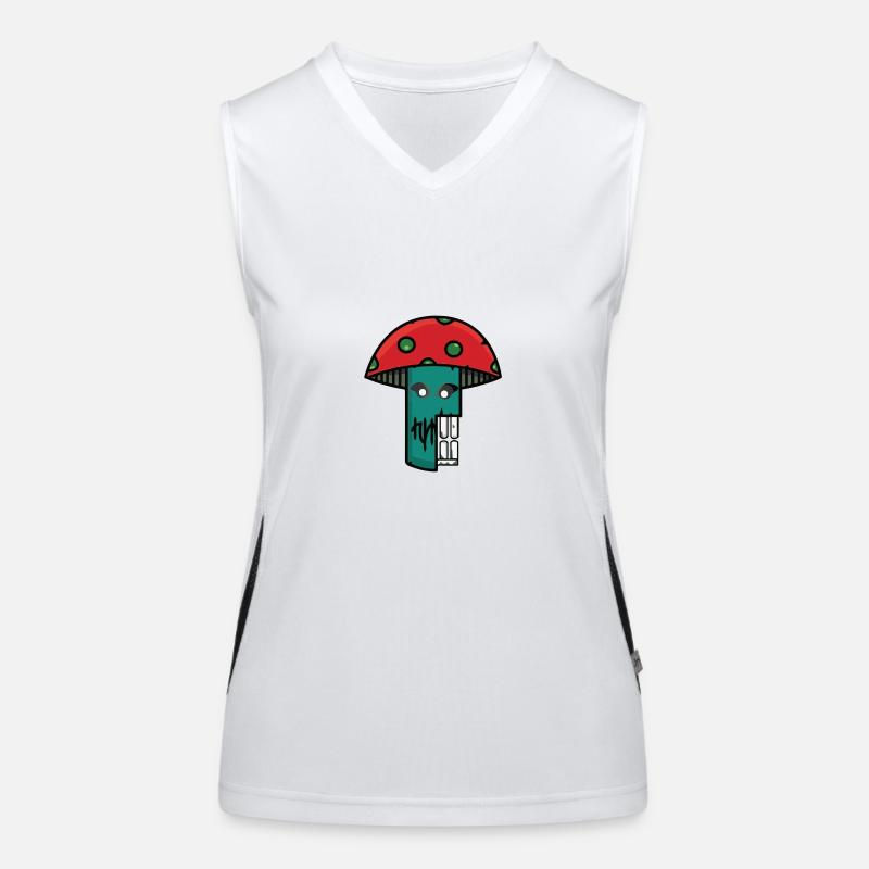 Mushroom sample Women's Functional Contrast Tank Top