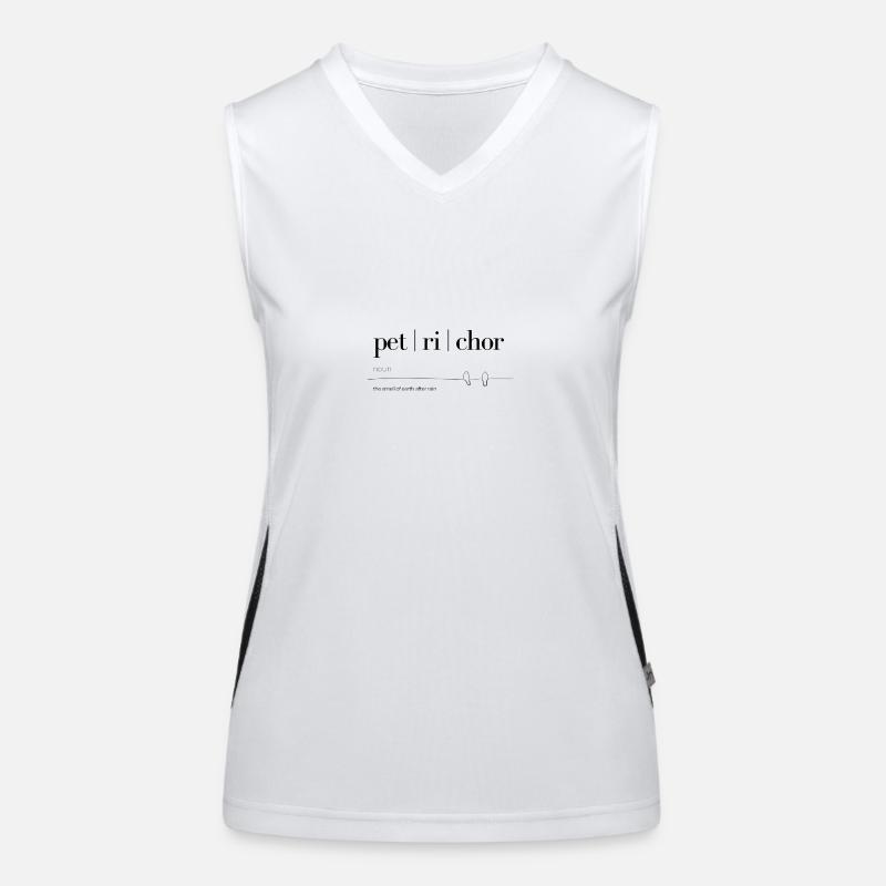 L’odeur de la pluie Débardeur respirant contrasté Femme