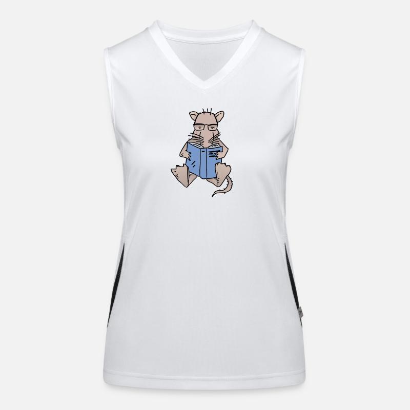 Leseratte Funktionelles Kontrast-Tank Top für Frauen