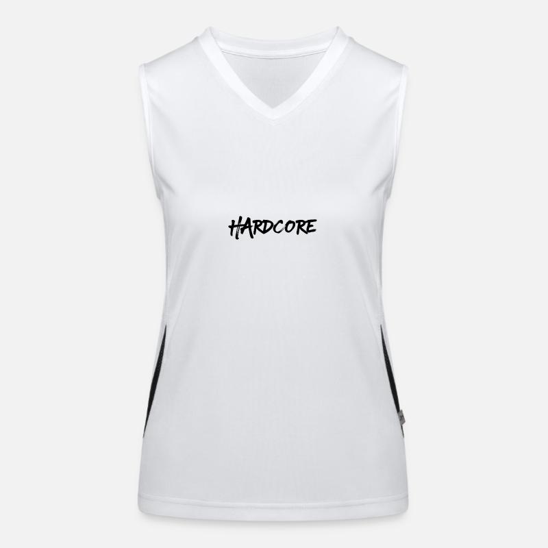 Hardcore, Black Version-Two Funktionelles Kontrast-Tank Top für Frauen