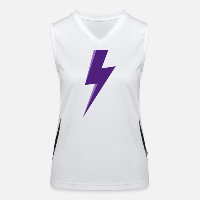 Lila Blitz Funktionelles Kontrast-Tank Top für Frauen