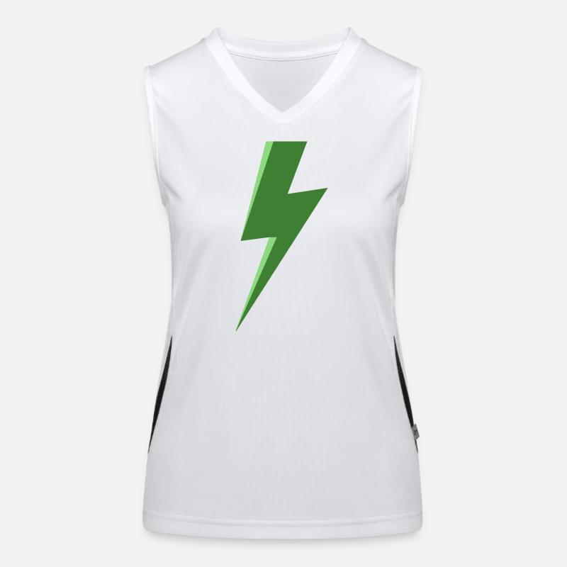 Green Lightning Women's Functional Contrast Tank Top
