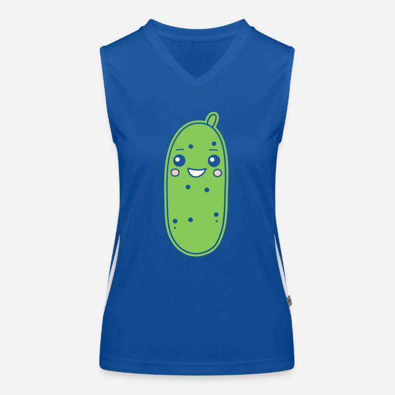 Gurke Funktionelles Kontrast-Tank Top für Frauen
