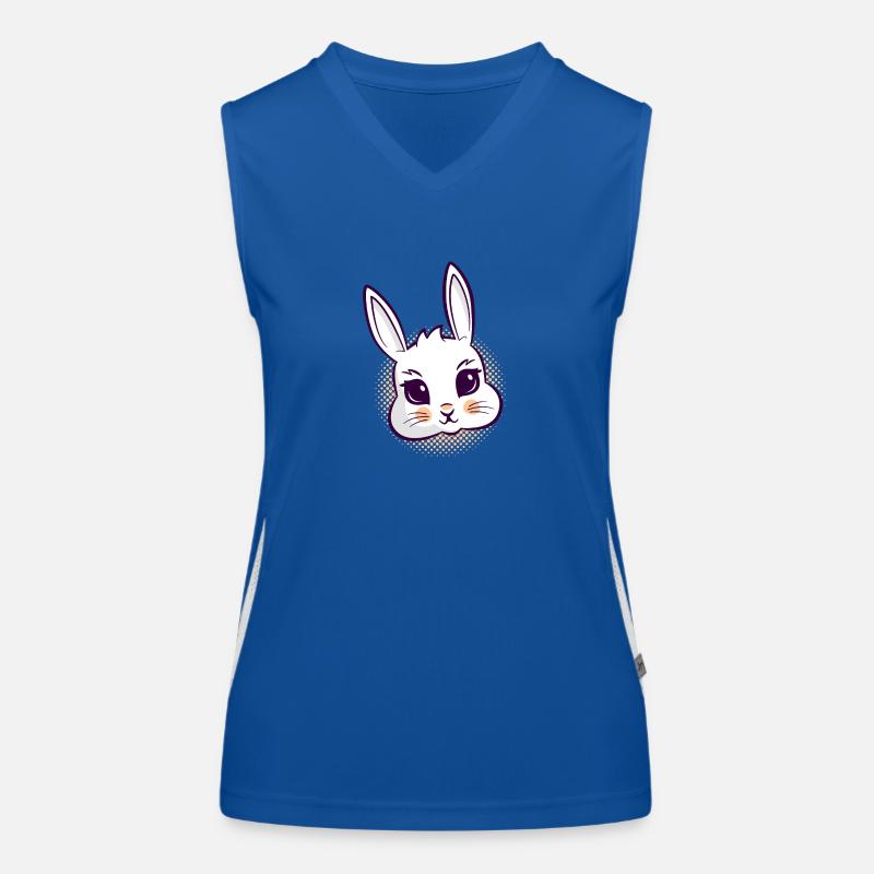 Hasenkopf Funktionelles Kontrast-Tank Top für Frauen