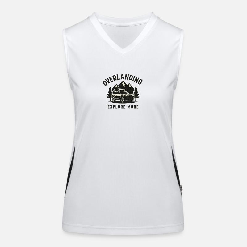 Overlanding Jeep Funktionelles Kontrast-Tank Top für Frauen