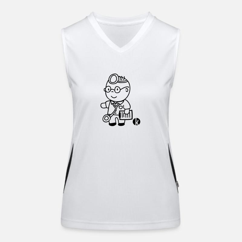 Arzt Doktor Dr. Hans Funktionelles Kontrast-Tank Top für Frauen