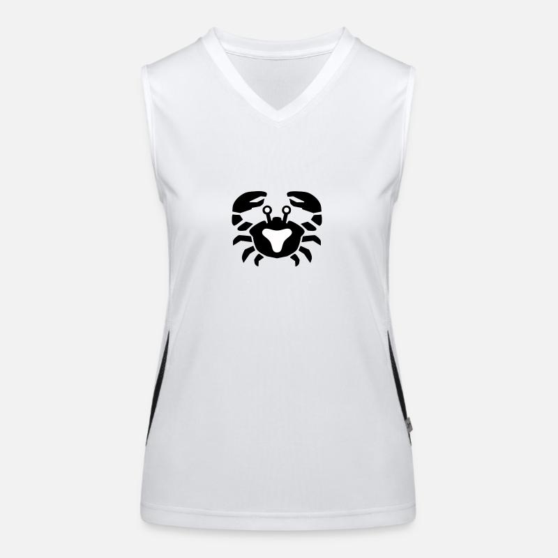Sternzeichen Krebs Funktionelles Kontrast-Tank Top für Frauen