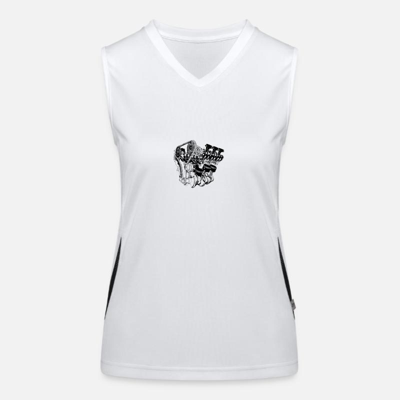 Motor Design Funktionelles Kontrast-Tank Top für Frauen