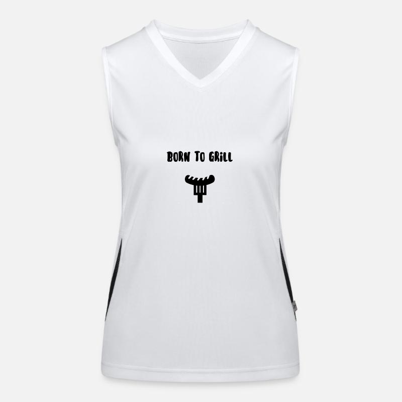 Born to grill Women's Functional Contrast Tank Top