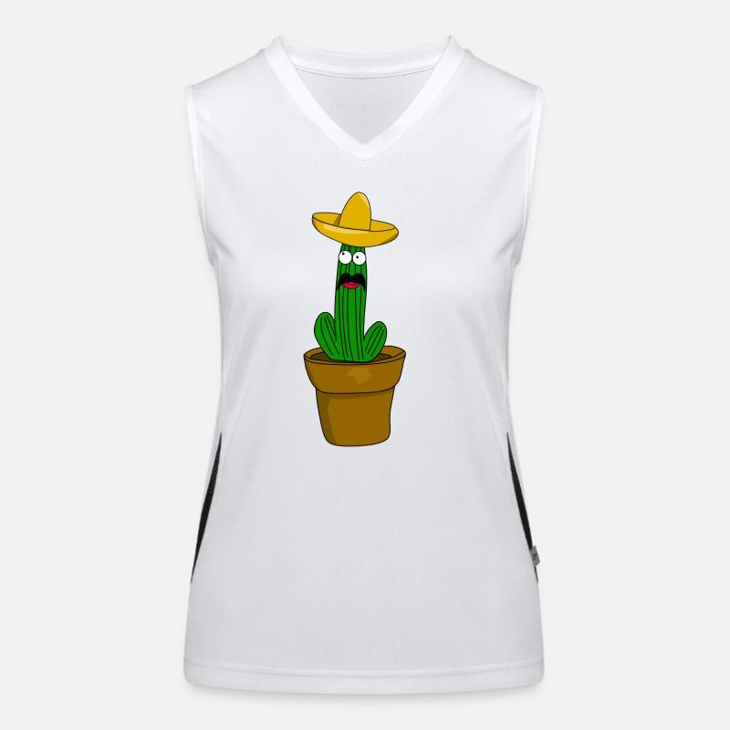 Cactus mexicain Débardeur respirant contrasté Femme