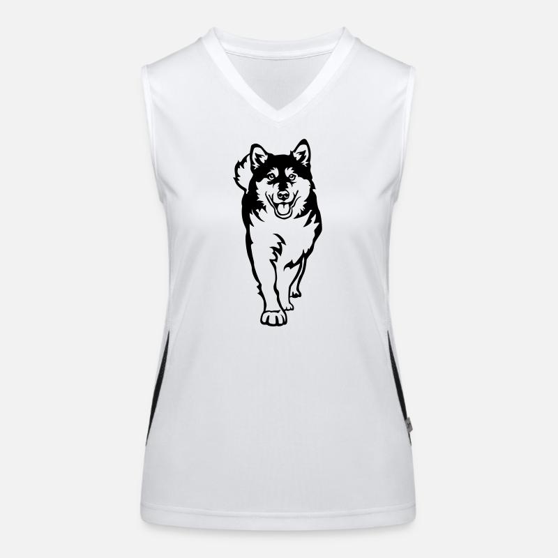 Alaskan Malamute Women's Functional Contrast Tank Top