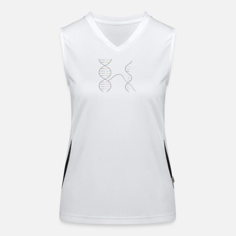 DNA–RNA Geometry – Chemistry Design Women's Functional Contrast Tank Top