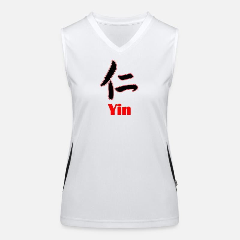 Yin Power – Ruhe im Samurai-Geist Funktionelles Kontrast-Tank Top für Frauen