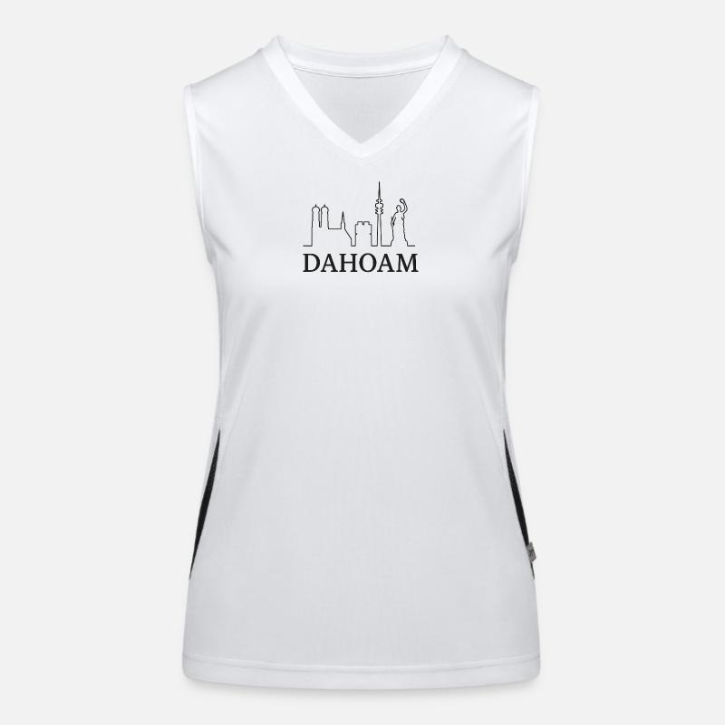 DAHOAM Funktionelles Kontrast-Tank Top für Frauen