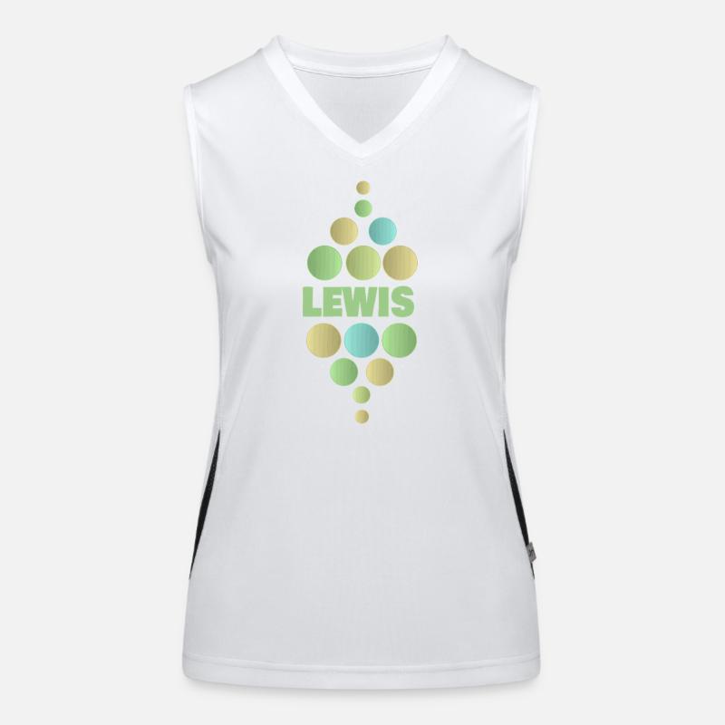 First name Lewis Women's Functional Contrast Tank Top