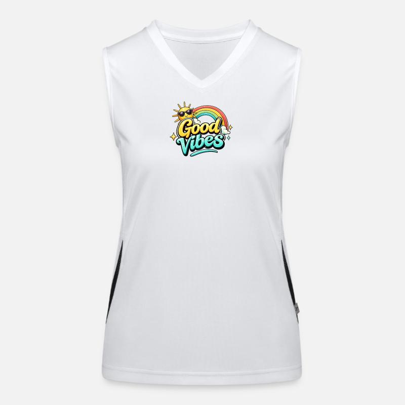 Regenbogen Flair Funktionelles Kontrast-Tank Top für Frauen