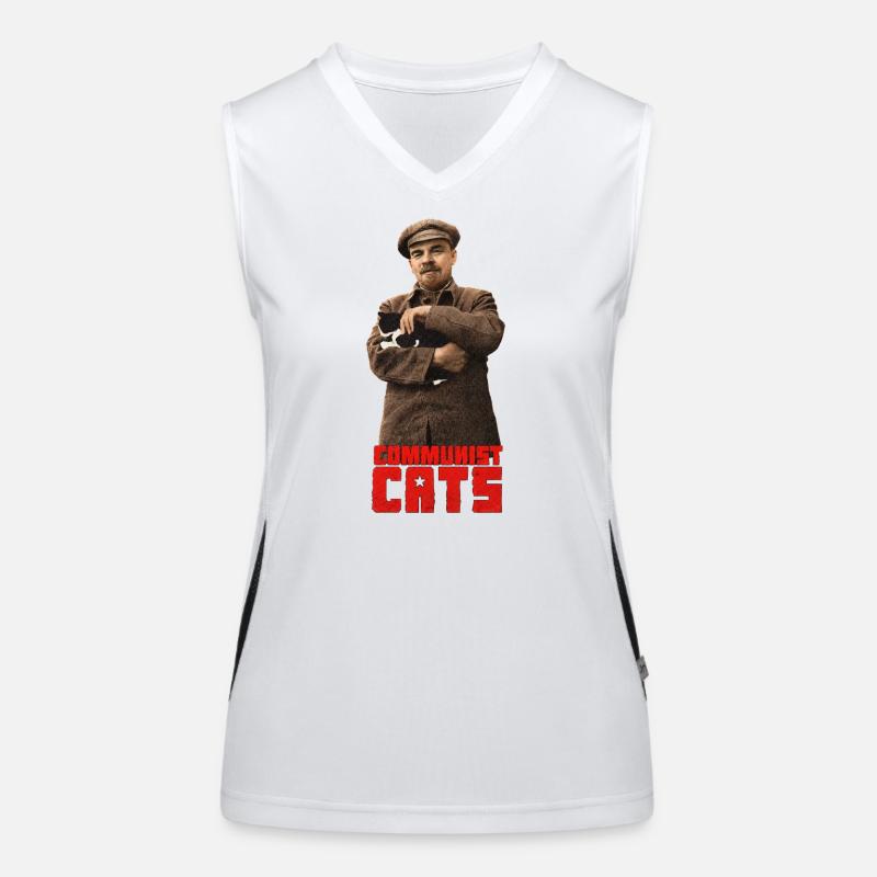 Communist Cats - Lenin Women's Functional Contrast Tank Top