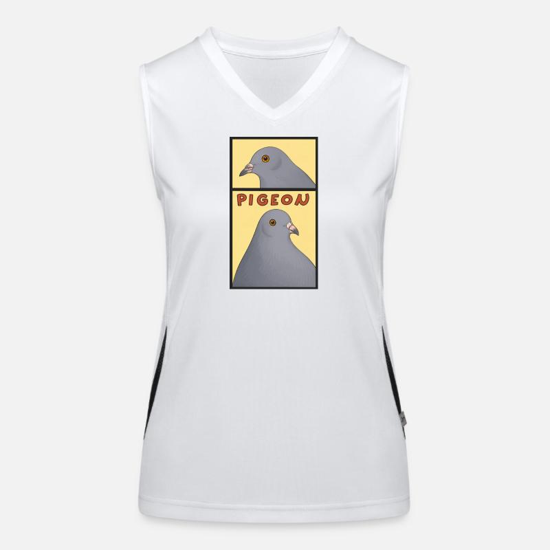 Tauben Panel Pop-Art Funktionelles Kontrast-Tank Top für Frauen