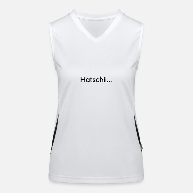 hatschi... gsundheit..schwitzerdütsch Funktionelles Kontrast-Tank Top für Frauen