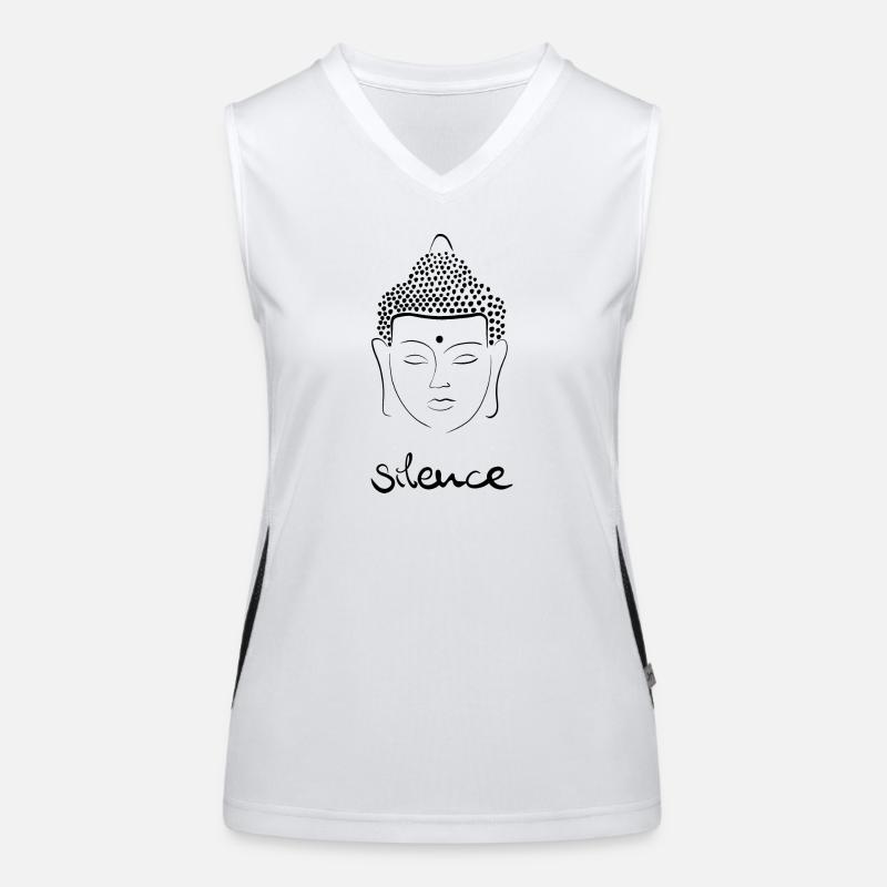 Bouddha - silence Débardeur respirant contrasté Femme