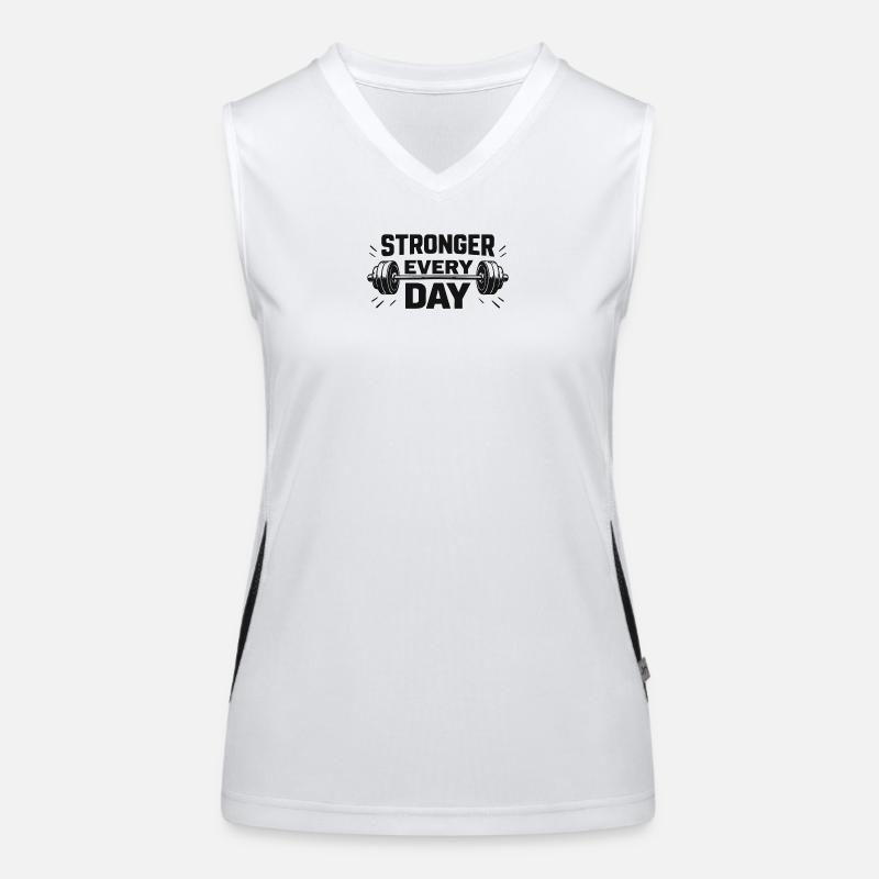 Stronger every day Funktionelles Kontrast-Tank Top für Frauen