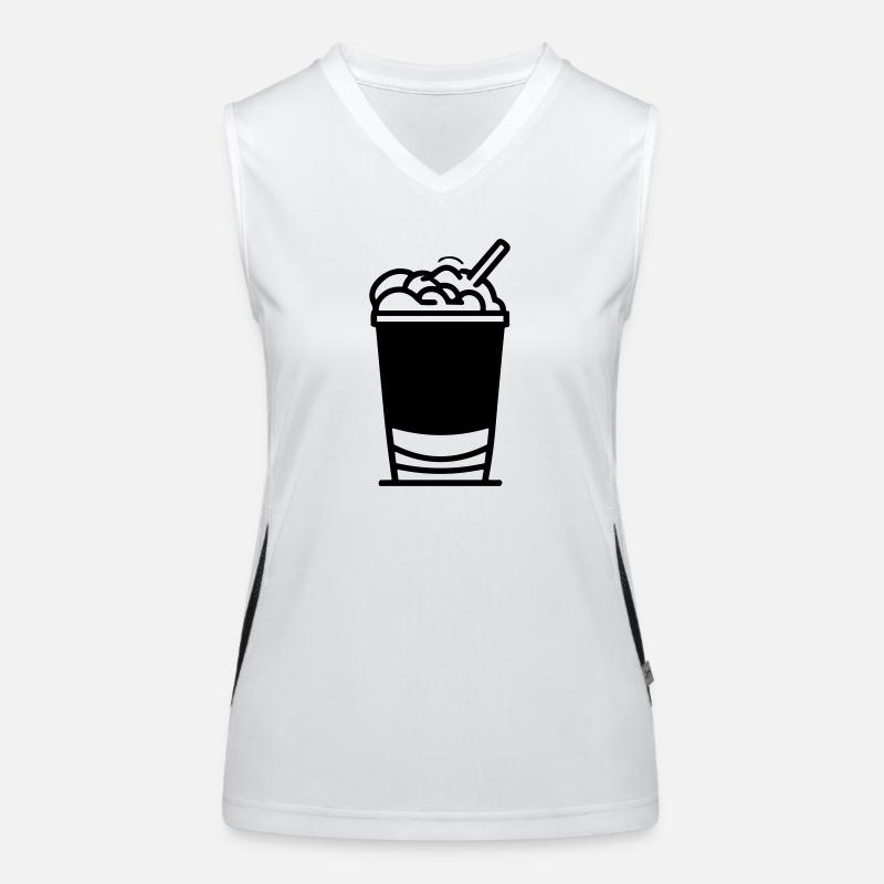Milchshake Funktionelles Kontrast-Tank Top für Frauen