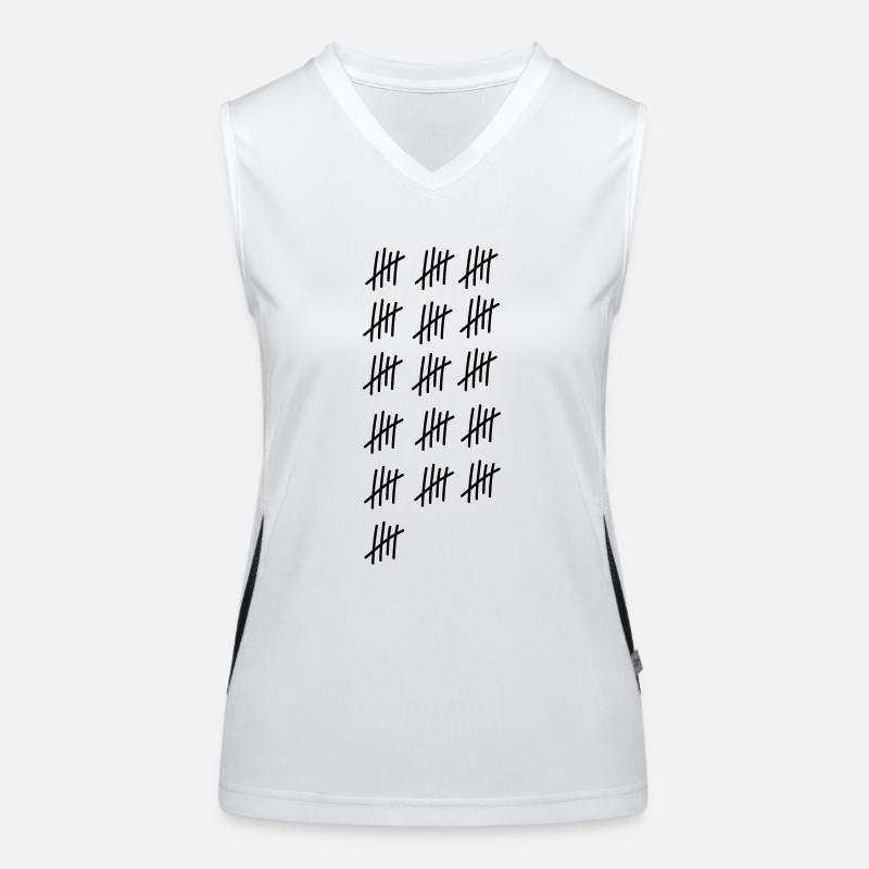 80 strokes / / 80 times / / Birthday / / gift Women's Functional Contrast Tank Top