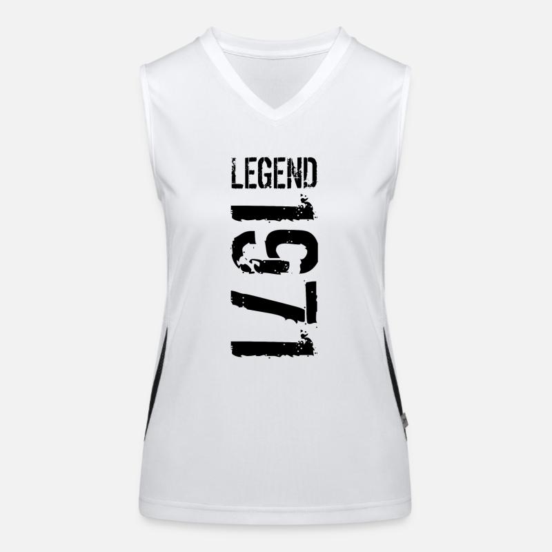 Legend 1971 black Funktionelles Kontrast-Tank Top für Frauen