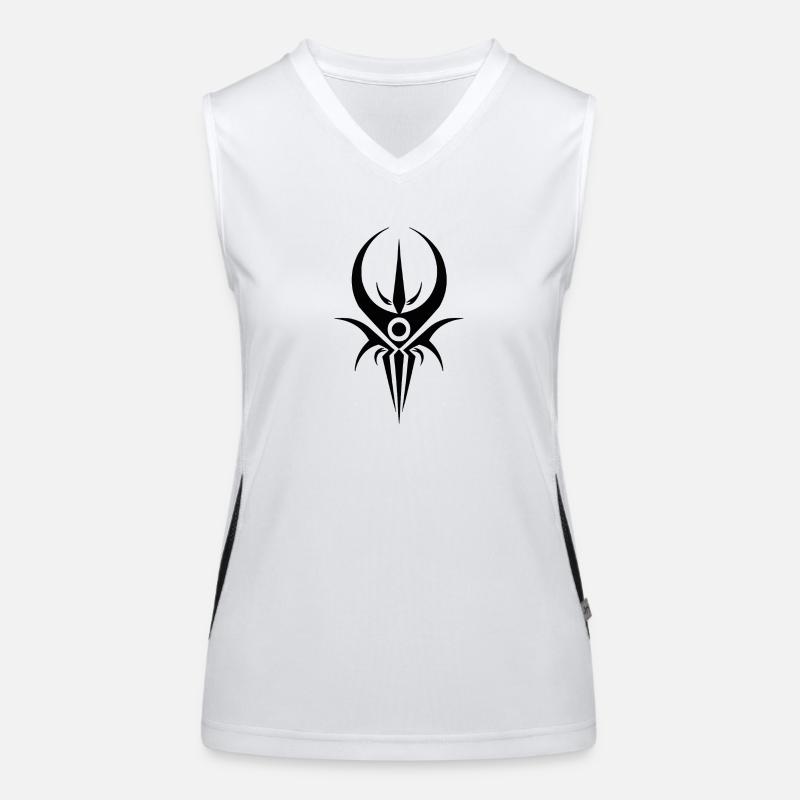 Ancient Wisdom - Anunnaki Command Symbol Design Women's Functional Contrast Tank Top