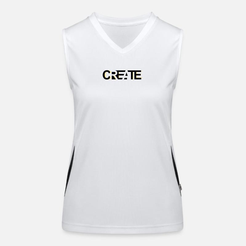 CREATE, modern, creative credo Women's Functional Contrast Tank Top