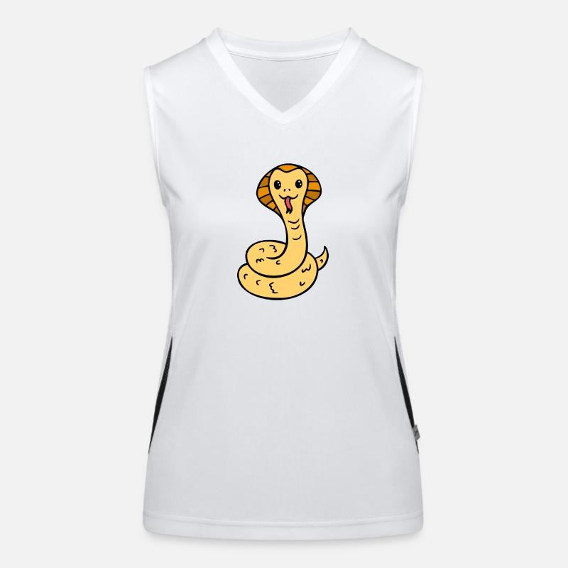 mignon serpent comique rieur Débardeur respirant contrasté Femme