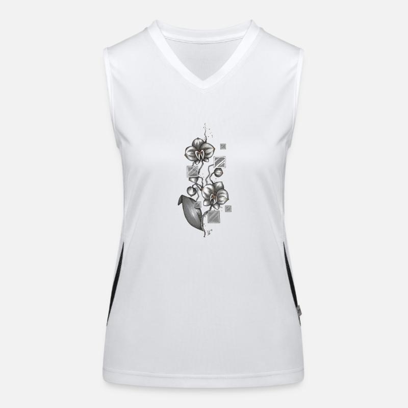 orchidée Débardeur respirant contrasté Femme