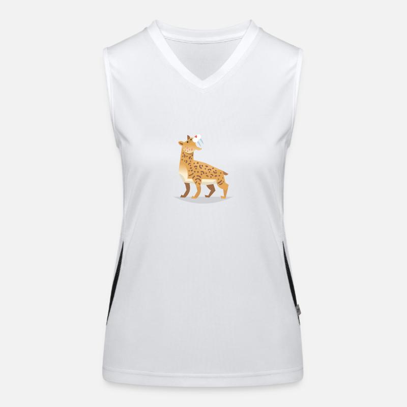 Design à dents de sabre Débardeur respirant contrasté Femme