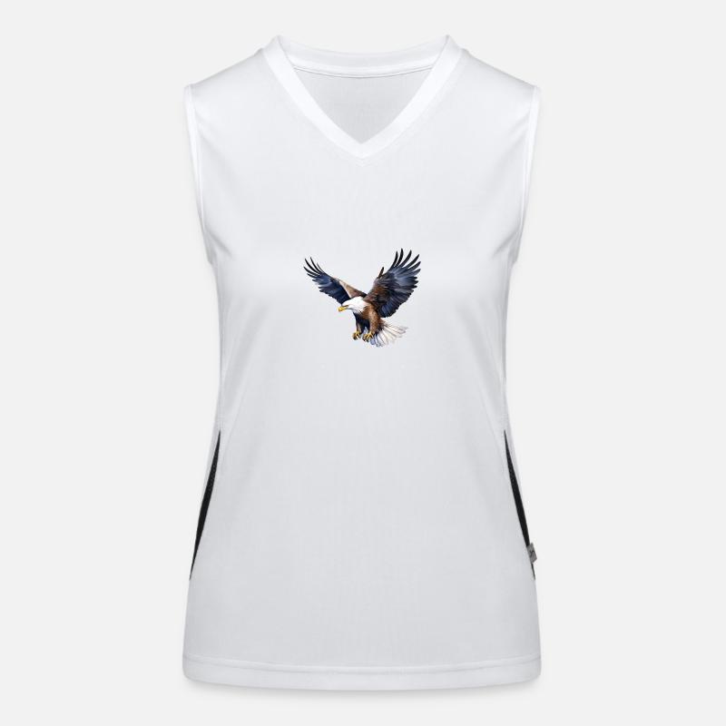 Weißkopfseeadler Funktionelles Kontrast-Tank Top für Frauen