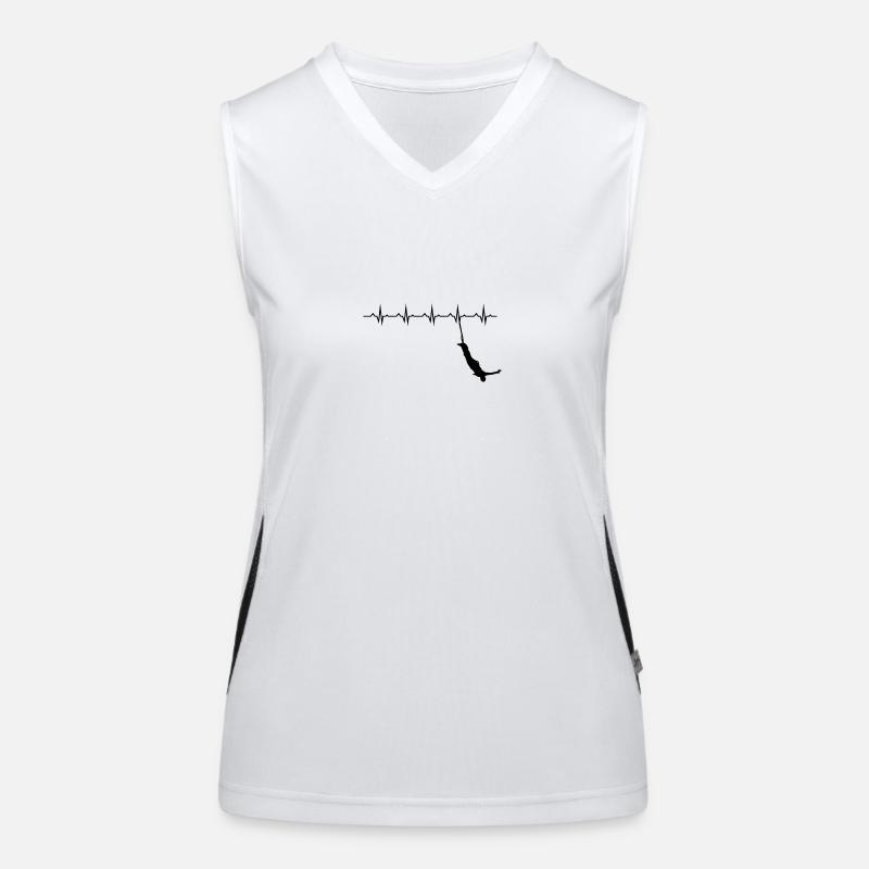 Bungee Jumping Evolution Sport Fun Funktionelles Kontrast-Tank Top für Frauen