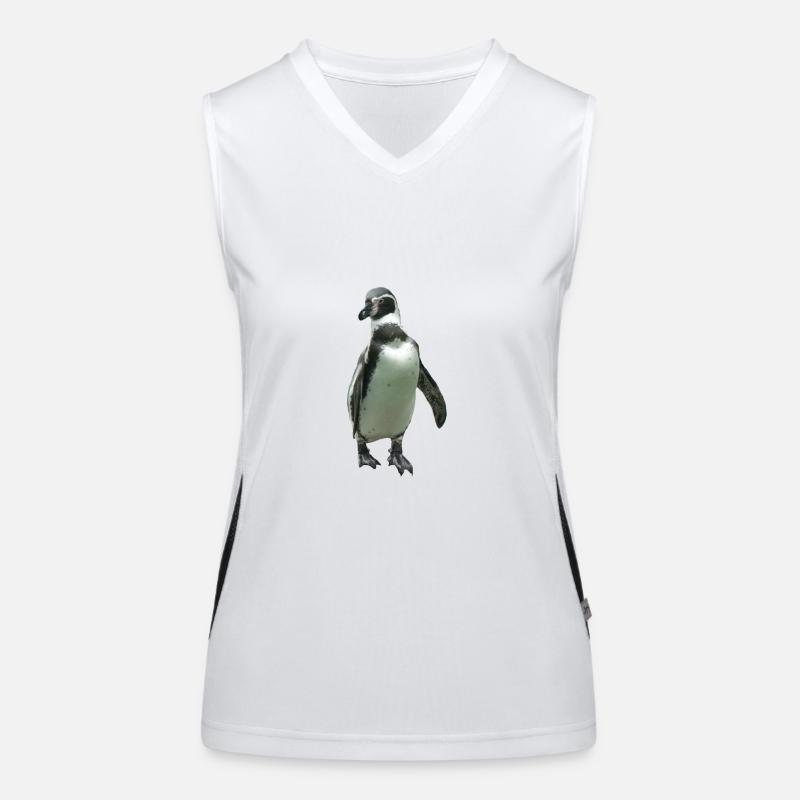 Pinguin Funktionelles Kontrast-Tank Top für Frauen