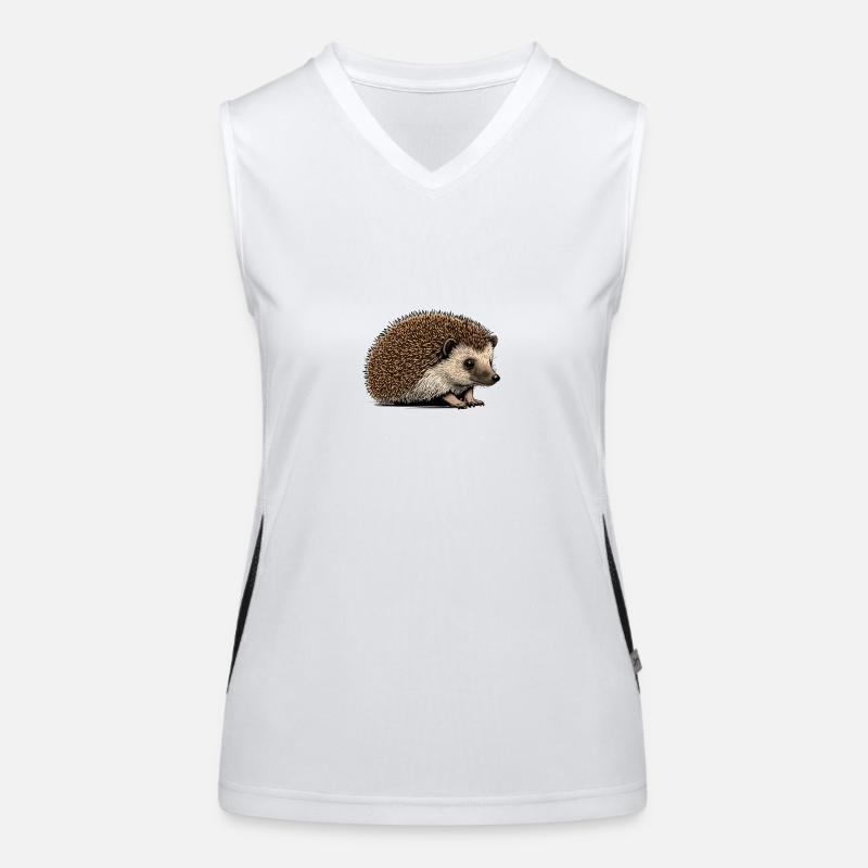 Igel Funktionelles Kontrast-Tank Top für Frauen